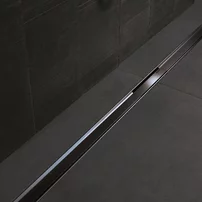 Set complet rigola Geberit CleanLine 80 negru periat lungime 30-90 cm inaltime 65-90mm