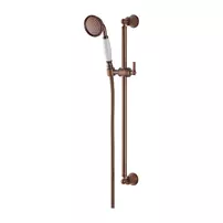 Set de dus cu bara si suport culisant cupru periat Omnires Armance