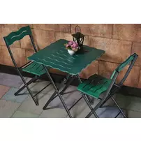 Set de gradina 3 piese Asir Bistro negru/verde picture - 2