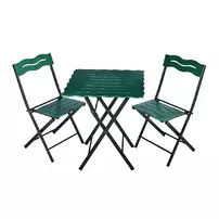 Set de gradina 3 piese Asir Bistro negru/verde picture - 4