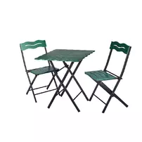 Set de gradina 3 piese Asir Bistro negru/verde picture - 6