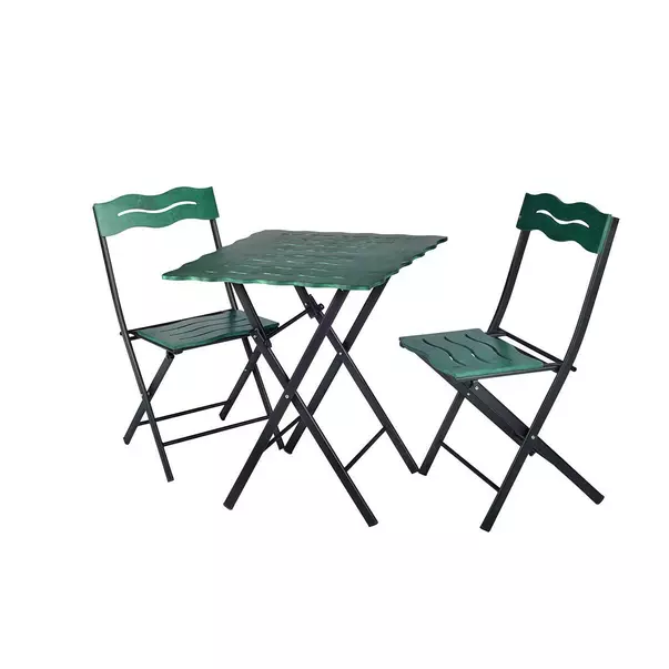 Set de gradina 3 piese Asir Bistro negru/verde picture - 13