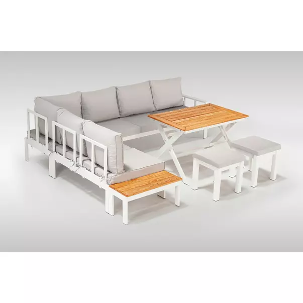 Set de gradina Asir Arya 018 alb 4 piese picture - 8