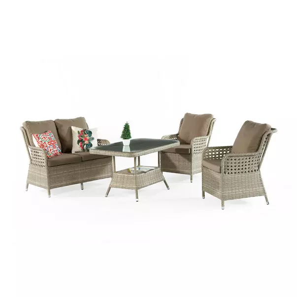 Set de gradina Asir Cenova 4 piese cappuccino