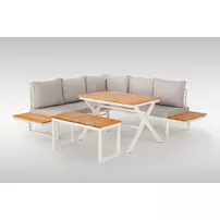 Set de gradina Asir Hira 4 piese alb picture - 7