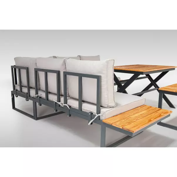 Set de gradina Asir Hira 4 piese antracit