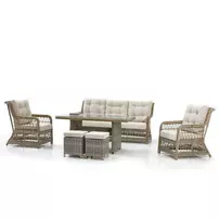 Set de gradina Asir Ibiza 6 piese crem picture - 22