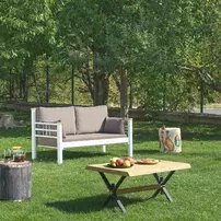 Set de gradina Asir Kappis 4 piese alb/maro picture - 8
