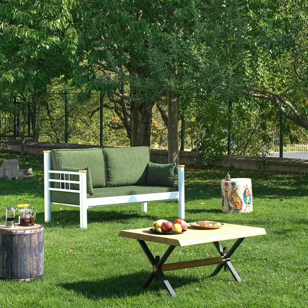 Set de gradina Asir Kappis 4 piese alb/verde