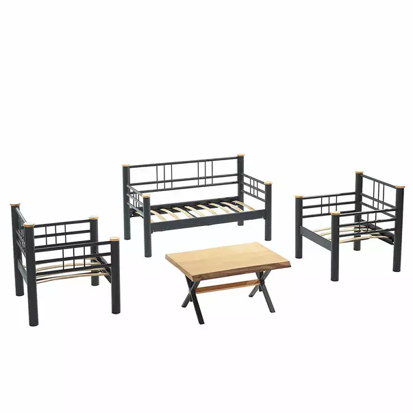 Set de gradina Asir Kappis 4 piese negru/verde picture - 5