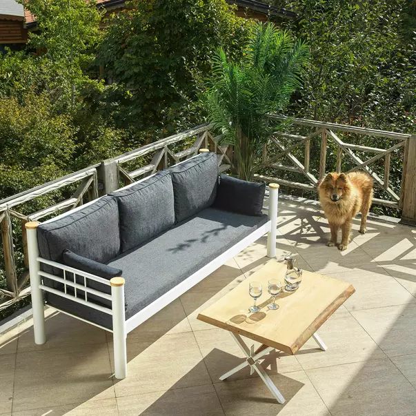 Set de gradina Asir Kappis alb/antracit 4 piese picture - 2