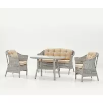 Set de gradina Asir Luna 4 piese bej/gri picture - 3