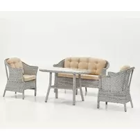 Set de gradina Asir Luna 4 piese bej/gri picture - 14