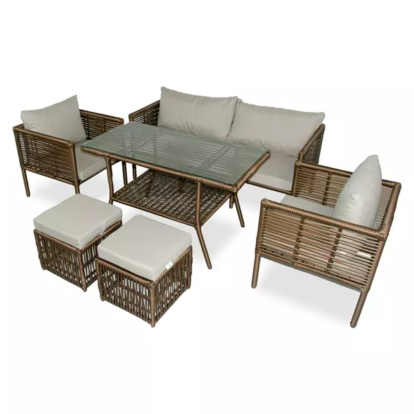 Set de gradina Asir Newyork 6 piese maro inchis picture - 6