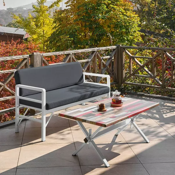 Set de gradina Asir Pandora 3 piese alb/antracit picture - 8