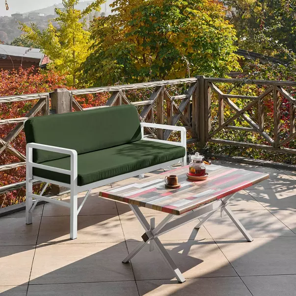 Set de gradina Asir Pandora 3 piese alb/verde