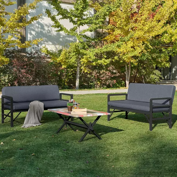 Set de gradina Asir Pandora 3 piese antracit/negru picture - 1