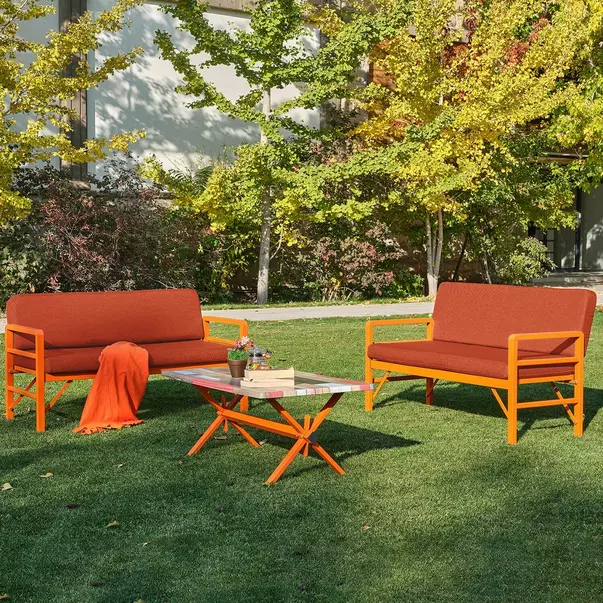 Set de gradina Asir Pandora 3 piese portocaliu/rosu picture - 2