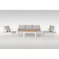 Set de gradina Asir Sedef 4 piese alb picture - 7