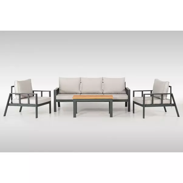 Set de gradina Asir Sedef 4 piese antracit picture - 7