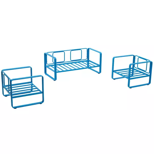 Set de gradina Asir Solaris 4 piese albastru/bej picture - 12