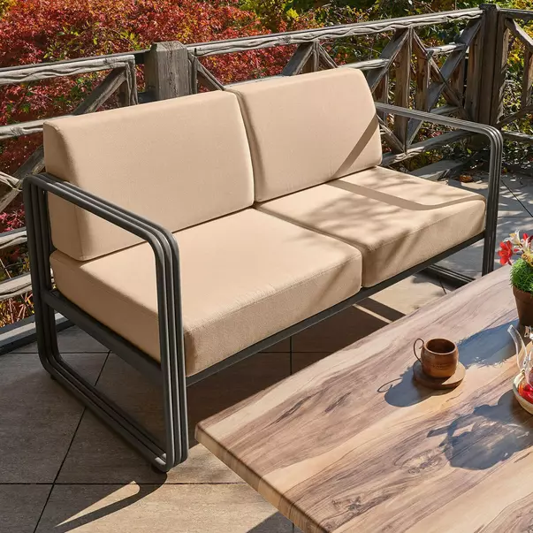 Set de gradina Asir Solaris 4 piese antracit/bej