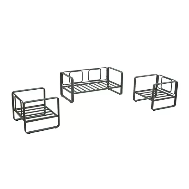 Set de gradina Asir Solaris 4 piese antracit/crem picture - 4
