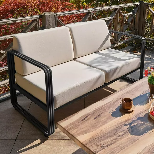 Set de gradina Asir Solaris 4 piese negru/crem picture - 7