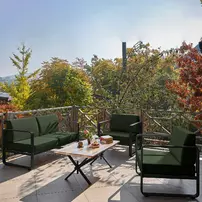Set de gradina Asir Solaris 4 piese negru/verde picture - 5