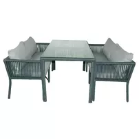 Set de gradina Asir Vera 3 piese gri/alb picture - 4