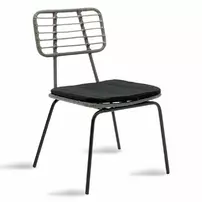 Set de gradina din 7 piese Pakoworld Naoki metal negru/poliratan gri picture - 2