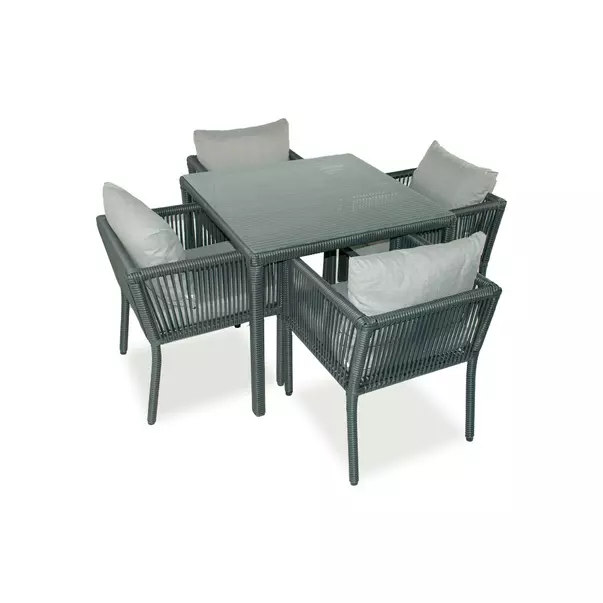 Set de gradina gri/alb Asir Vera 5 piese picture - 1