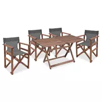 Set de gradina Pakoworld Retto 5 piese lemn