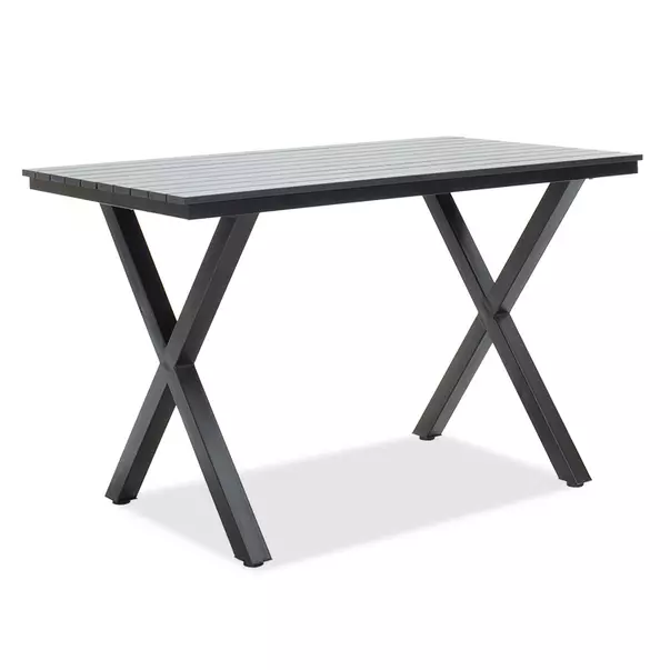 Set de gradina Pakoworld Tiana 5 piese metal/poliratan negru picture - 2