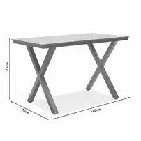 Set de gradina Pakoworld Tiana 5 piese metal/poliratan negru picture - 6