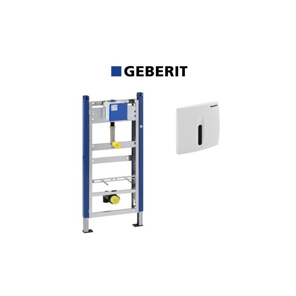 Set de instalare Geberit Prepack pentru pisoar cu senzor si clapeta alba Geberit