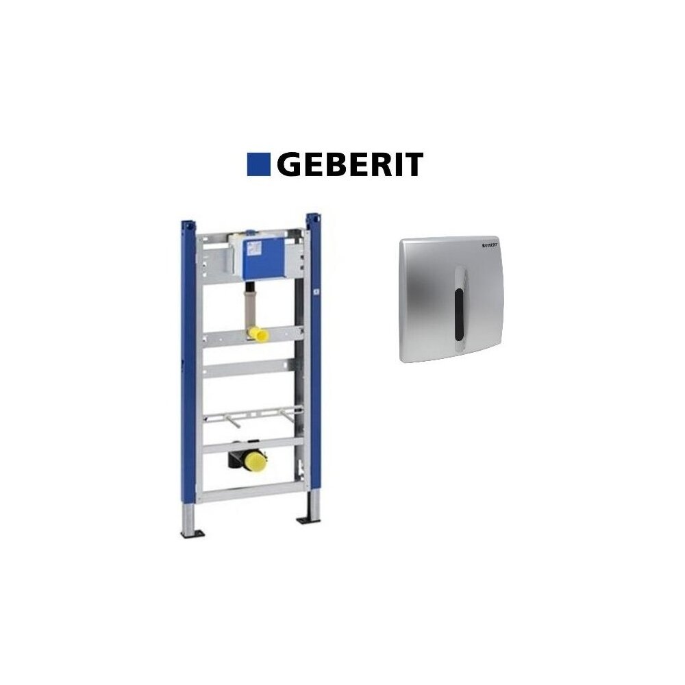 Set de instalare Geberit Prepack pentru pisoar cu senzor si clapeta crom mat Geberit imagine 2022