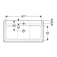 Set dulap baza suspendat Geberit iCon finisaj stejar 2 sertare si lavoar 90 cm alb picture - 4