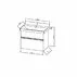 Set dulap suspendat si lavoar KolpaSan Oxana mdf salcam 80 cm picture - 4
