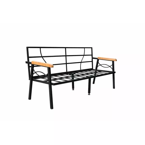 Set pentru gradina Asir Damla 3 piese gri/negru picture - 4