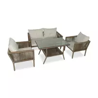 Set pentru gradina Asir Shangai maro inchis 4 piese picture - 1