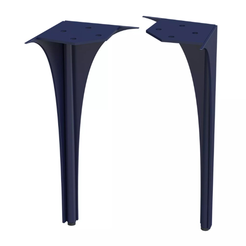 Set picioare spate pentru mobilier Oristo Louis 27.5 cm bleumarin mat 27.5