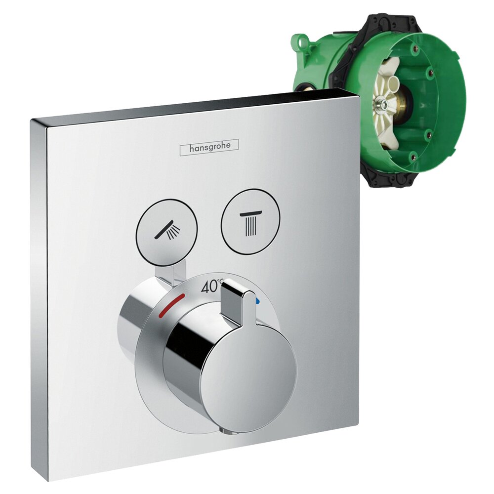 Set promo baterie dus termostatica Hansgrohe ShowerSelect + iBox corp incastrat Hansgrohe