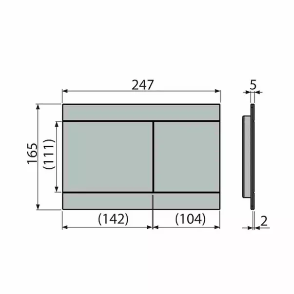 Set rezervor WC cu cadru incastrat Alcadrain AM101/1120 si clapeta de actionare FUN-BLACK negru mat picture - 3