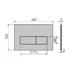 Set rezervor WC cu cadru incastrat Alcadrain AM101/1120 si clapeta de actionare Flat MOON-BLACK negru mat picture - 3