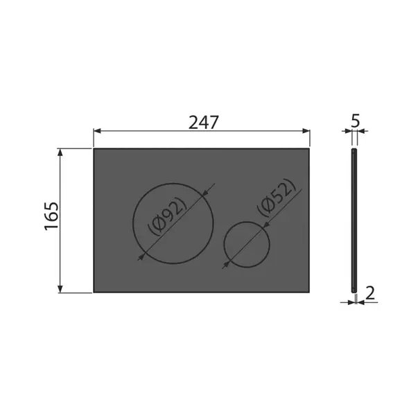 Set rezervor WC cu cadru incastrat Alcadrain AM101/1120 si clapeta de actionare TURN-BLACK negru mat picture - 3