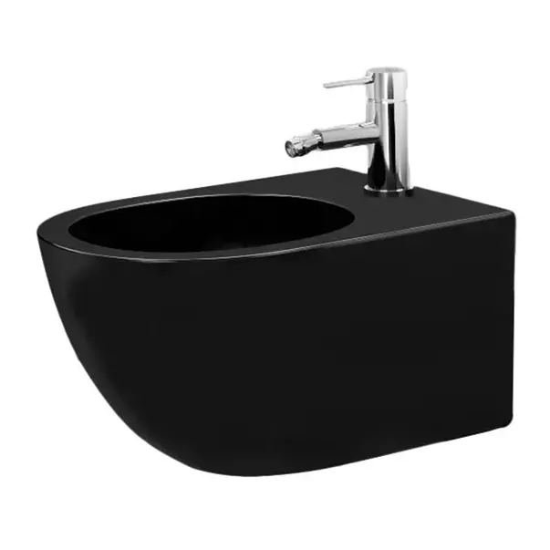 Set rezervor WC cu cadru incastrat Alcadrain AM101/1120 si clapeta M678 negru plus vas WC Rea Carlo cu capac negru si bideu cu cadru picture - 14