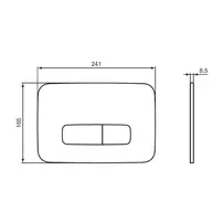 Set rezervor WC cu cadru Ideal Standard ProSys si clapeta Oleas M3 gri Magnetic Grey picture - 7