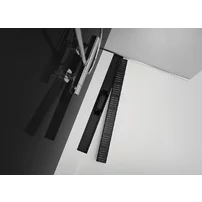 Set rigola dus cu capac negru mat Alcadrain APZ10BLACK Simple 65 cm picture - 3