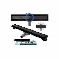 Set rigola pentru dus plus capac 80 cm Rea Neo Pro 2 in 1 negru picture - 5